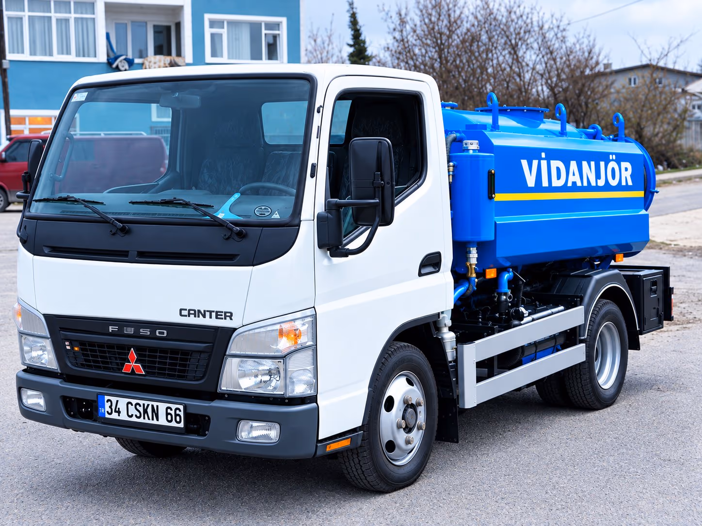 Atık su ve foseptik tahliyesinde kullandığımız vidanjör aracı